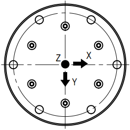 CAZF-3D96三維力傳感器外形尺寸圖3